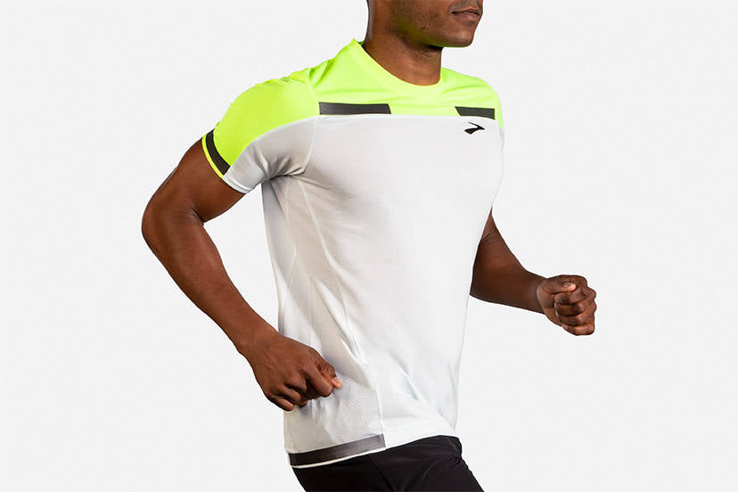 Men's Brooks Carbonite Short Sleeve Run Visible Collection 211355-052
