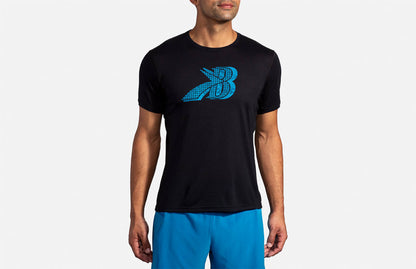  Men's Brooks Distance Graphic Short Sleeve 211320-043