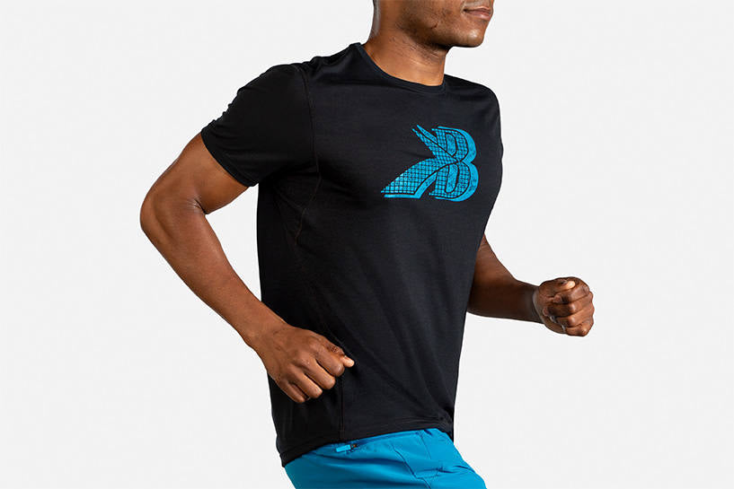  Men's Brooks Distance Graphic Short Sleeve 211320-043
