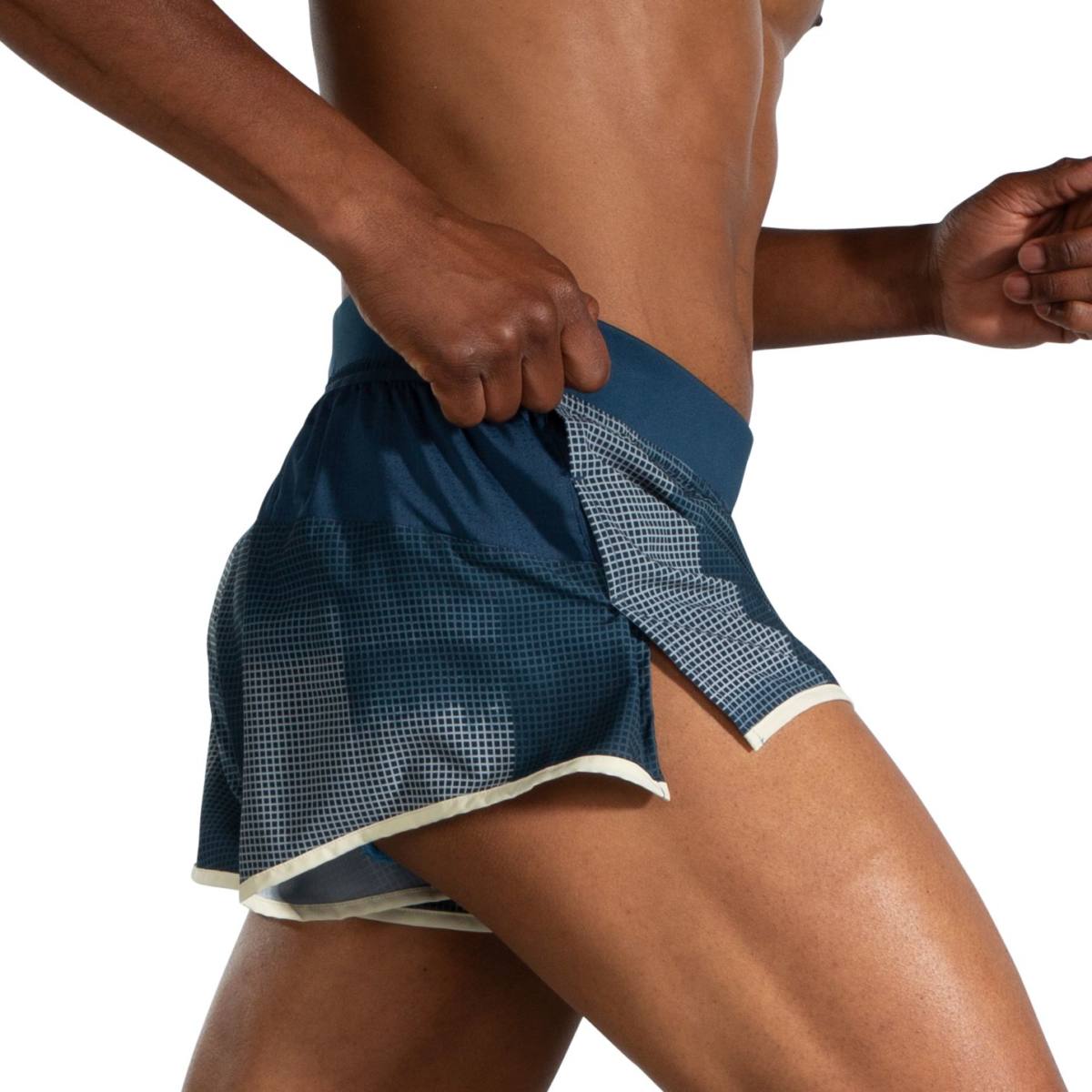  Men's Brooks Sherpa 3" Split Shorts - 211329-406