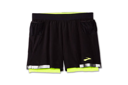 Men's Brooks Carbonite 5" 2-in-1 Short Run Visible Collection 211352-070