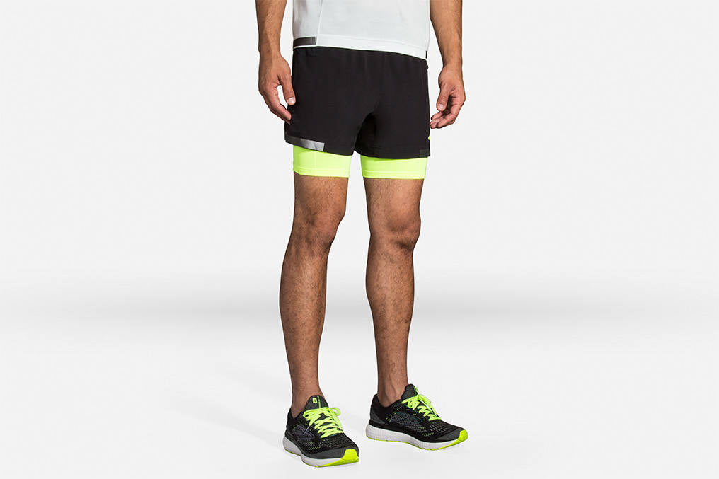  Men's Brooks Carbonite 5" 2-in-1 Short Run Visible Collection 211352-070