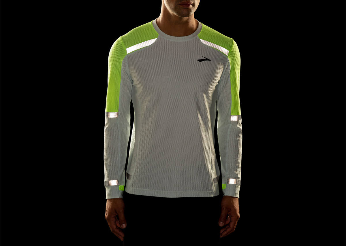  Men's Brooks Carbonite Long Sleeve Run Visible Collection 211354-041