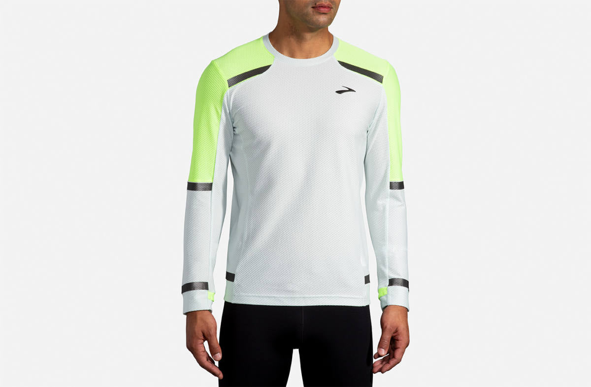 Men's Brooks Carbonite Long Sleeve Run Visible Collection 211354-041