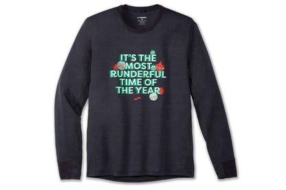  NEW! Men's Brooks "Runderful Time Of Year" Long Sleeves - 211362-075