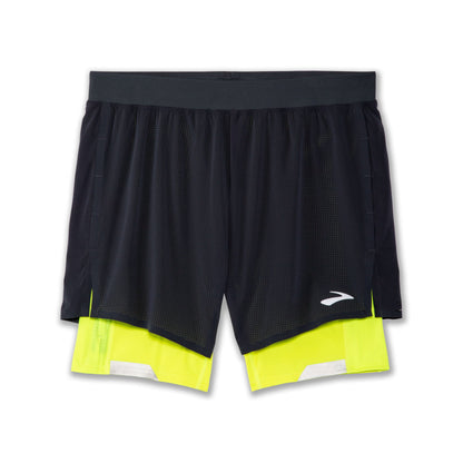 BROOKS Men's Brook Run Visible 5" 2-in-1 Short - 211405-044