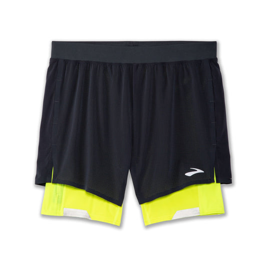 BROOKS Men's Brook Run Visible 5" 2-in-1 Short - 211405-044