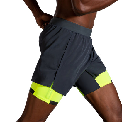BROOKS Men's Brook Run Visible 5" 2-in-1 Short - 211405-044