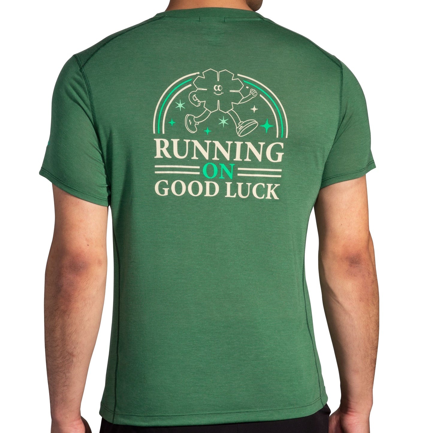  Men's Brooks Run Lucky Distance Short Sleeve 3.0 - 211502-397