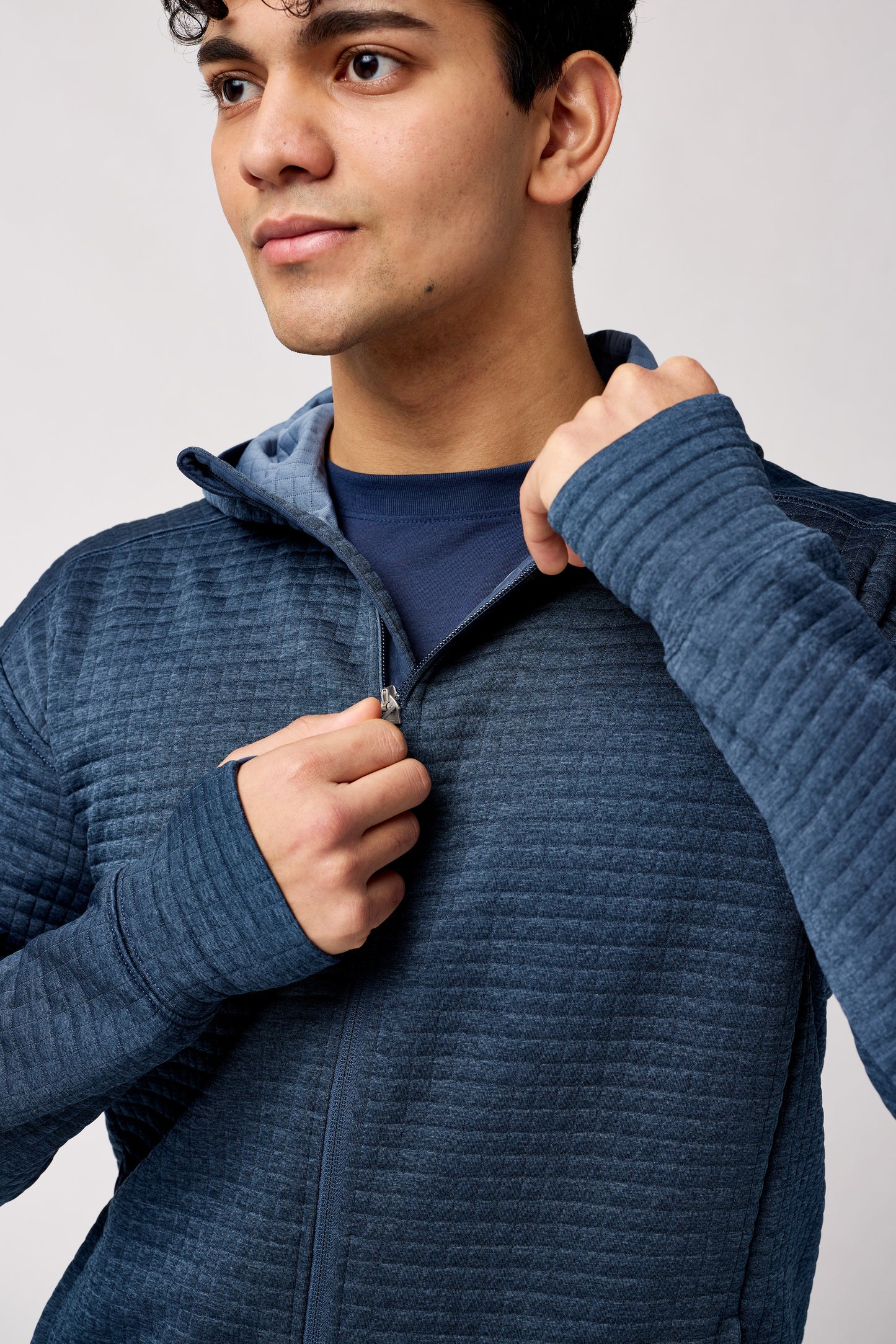  Men's Brooks Activate Midweight Full Zip Hoodie - 211515-412