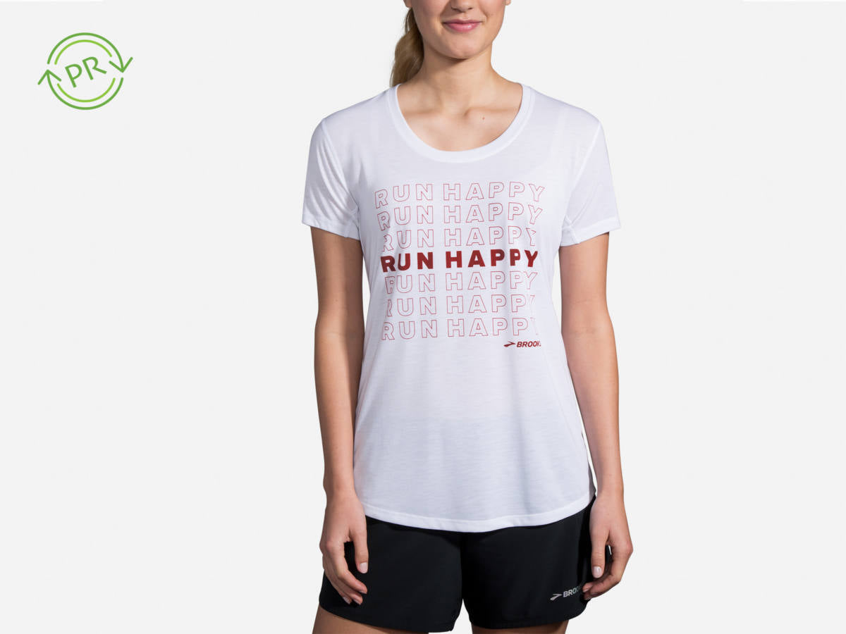  Women's Brooks Distance Graphic-Tee 221364-170