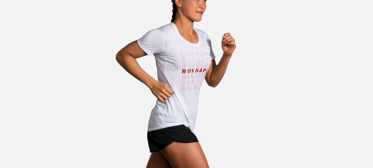  Women's Brooks Distance Graphic-Tee 221364-170