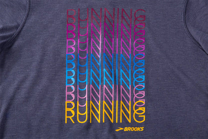 Women's Brooks Distance Graphic Short Sleeve - 221469-459