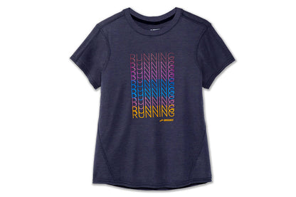  Women's Brooks Distance Graphic Short Sleeve - 221469-459