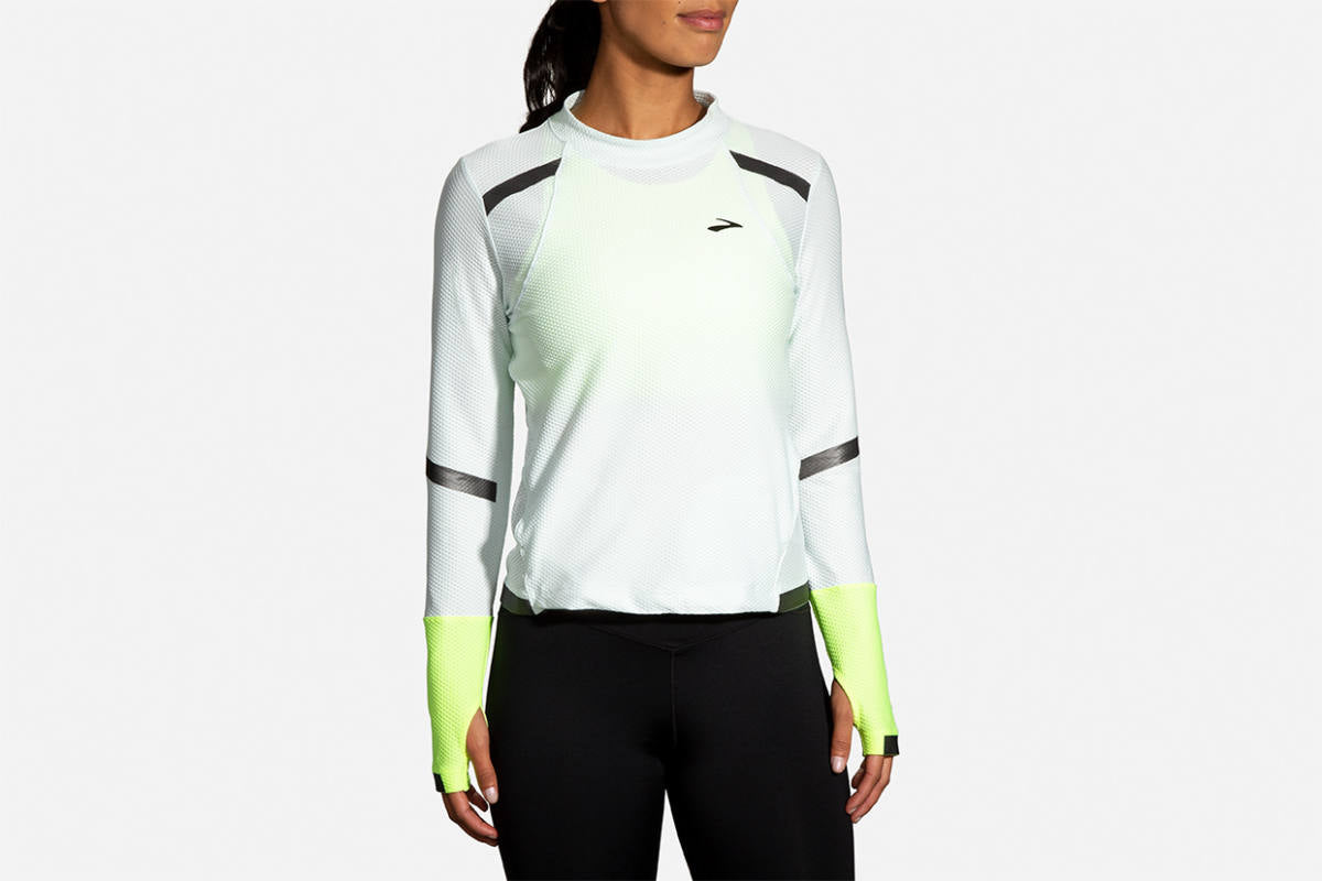  Women's Brooks Carbonite Long Sleeve Run Visible Collection - 221494-041