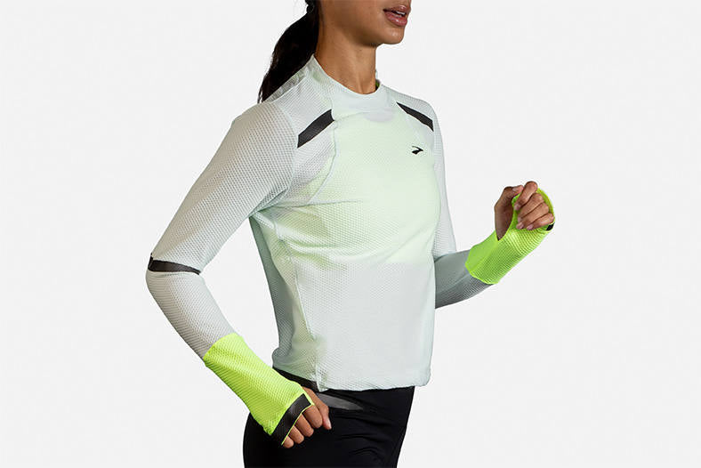  Women's Brooks Carbonite Long Sleeve Run Visible Collection - 221494-041