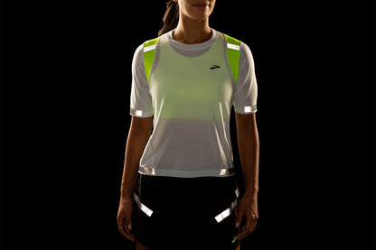  Women's Brooks Carbonite Short Sleeve Run Visible Collection - 221495-052
