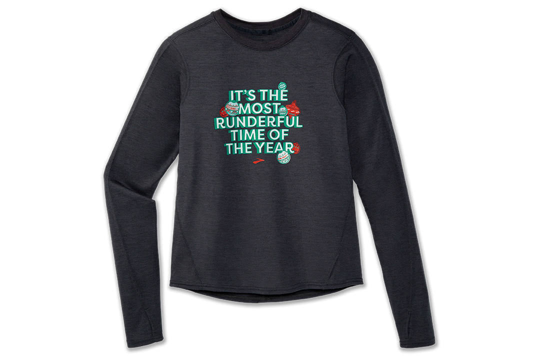  NEW! Women's Brooks "Runderful Time Of The Year" Long Sleeves - 221516-075