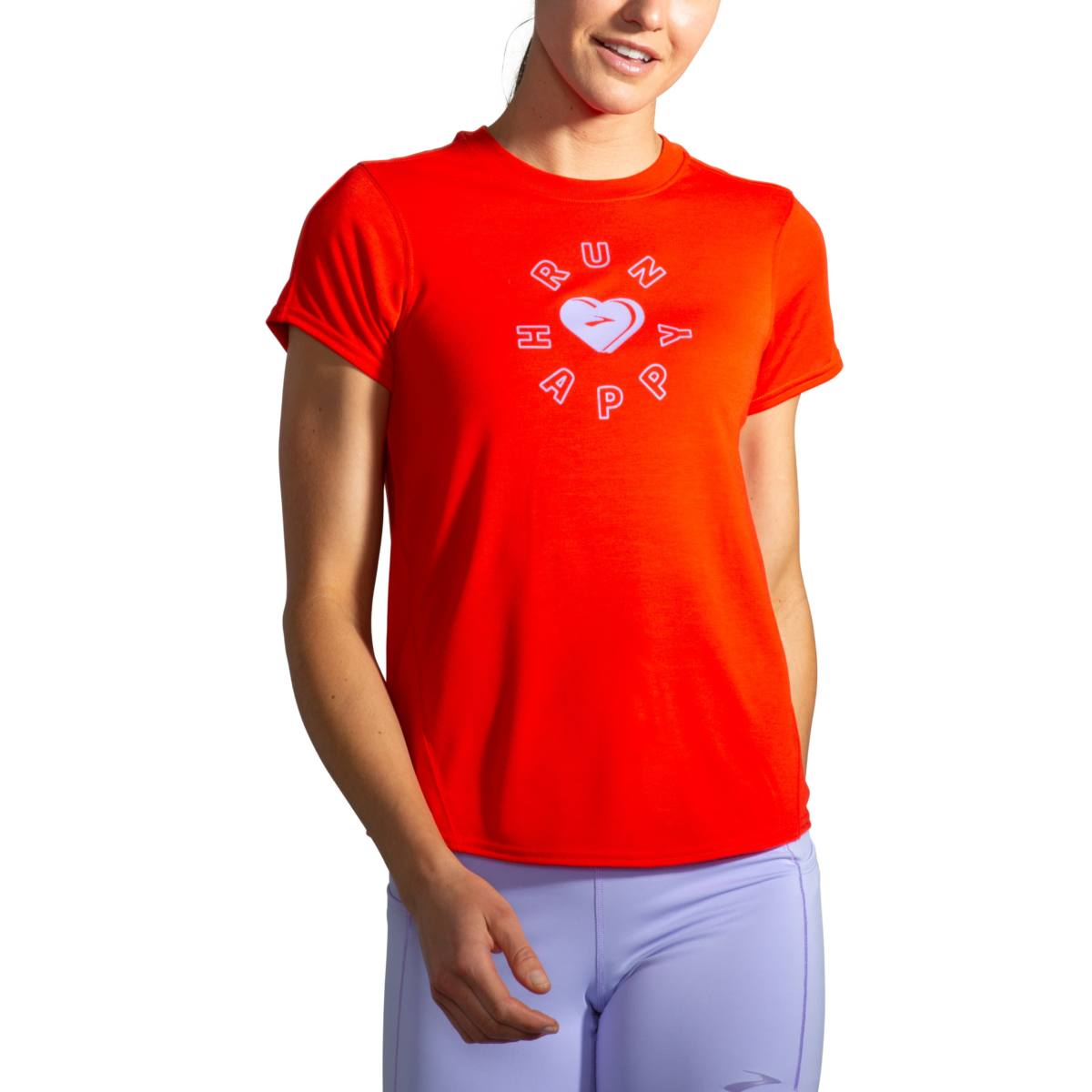  Women's Brooks Run Happy Short Sleeve 221541-635
