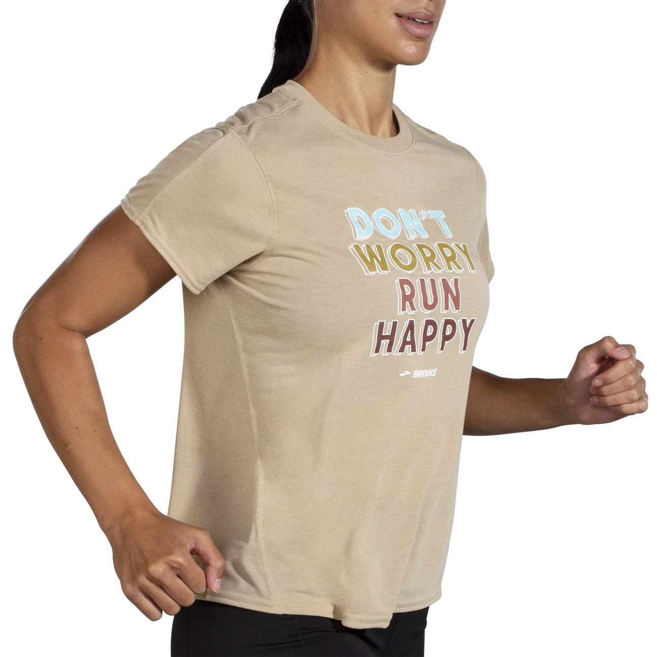  Women's Brooks Distance Graphic Short Sleeve- 221600-255
