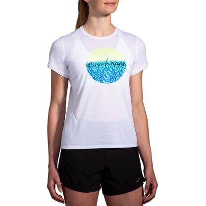  Women's Brooks Distance Short Sleeve 3.0 - 221669-183