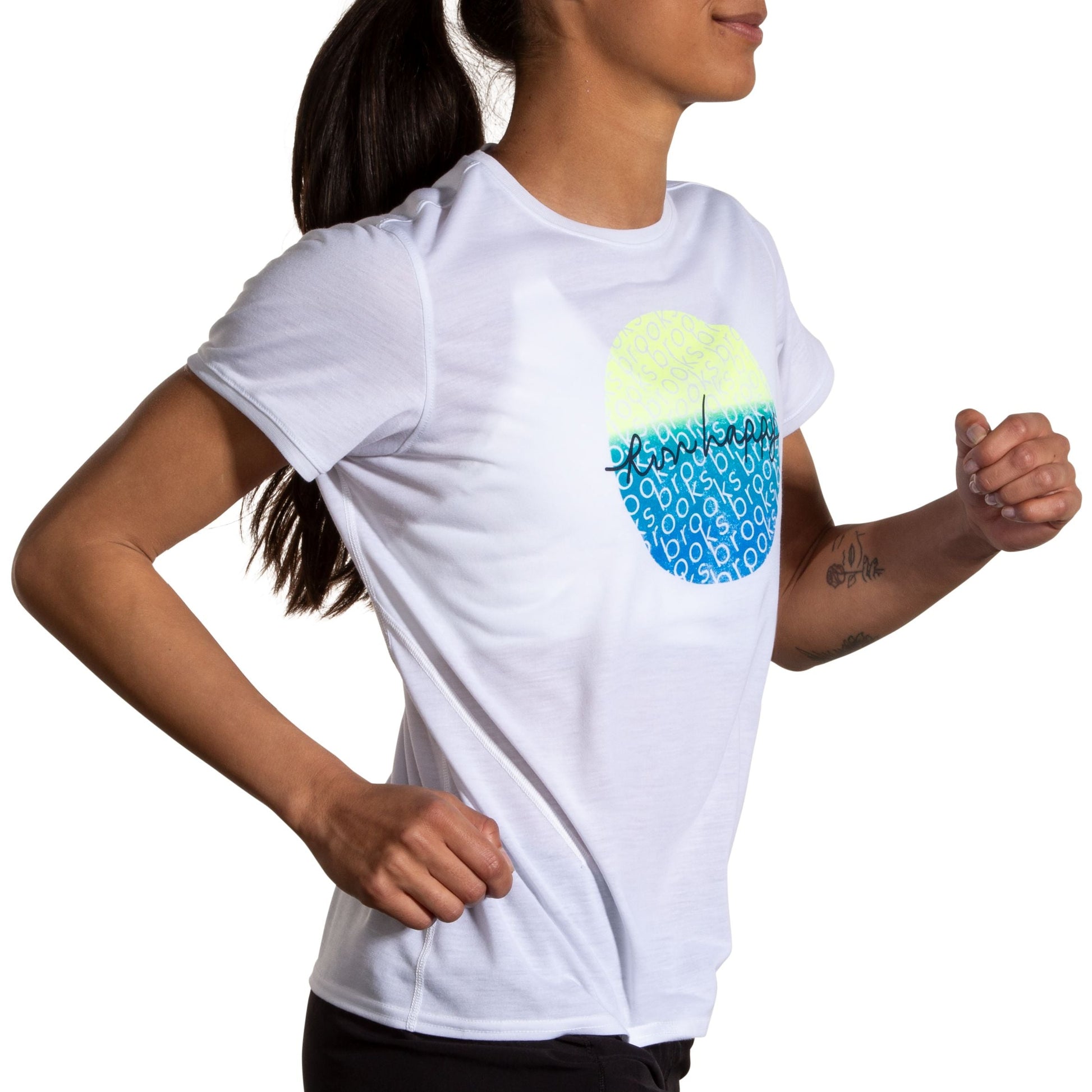  Women's Brooks Distance Short Sleeve 3.0 - 221669-183