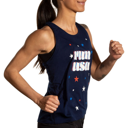  Women's Brooks Run USA Distance Tank 3.0 - 221670-403