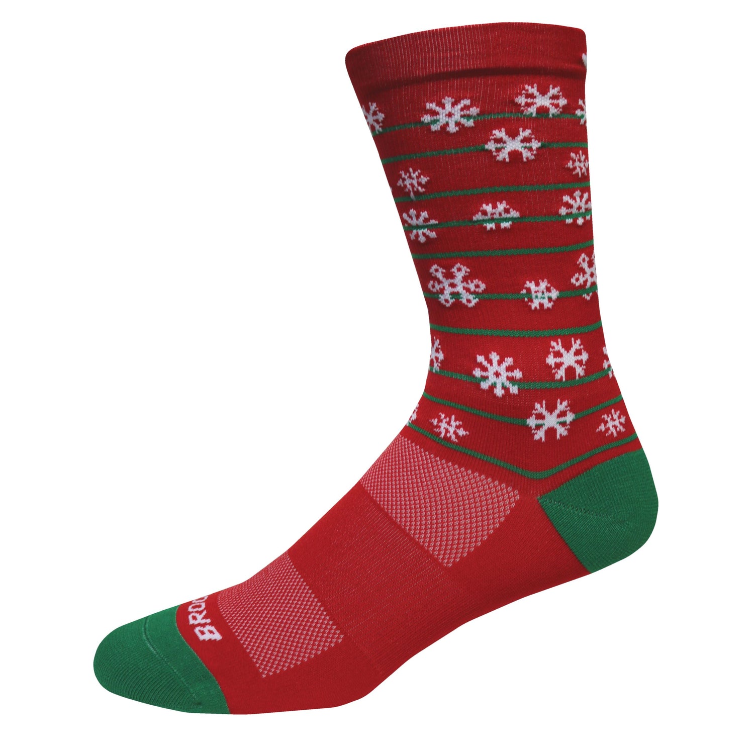  Brooks Run Merry Tempo Knit In Crew Sock - 280477-628
